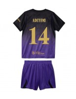 Barcelona Karim Adeyemi #14 Venkovní dres pro děti 2026-27 Krátký Rukáv (+ trenýrky)